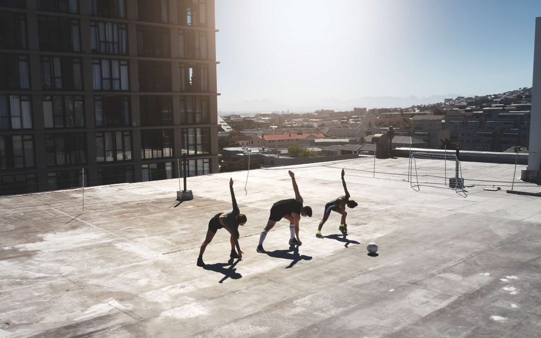 El calentamiento y los estiramientos